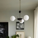 Glass Globe Modern Chandelier Lighting Fixtures Minimalism Hanging Ceiling Lights