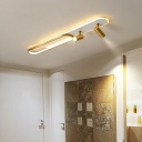 Linear Flush Mount Lighting Metal Ceiling Flush Mount for Living Room