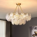 Hanging Light Contemporary Style Glass Hanging Ceiling Light for Living Room