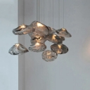 Modern Glass Hanging Pendant Lights Creative Down Lighting for Living Room