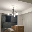 Postmodern Hanging Light 6 Lights Metal Chandelier Light for Living Room