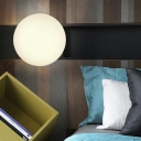 Simple Modern Bedroom Lamps Personality White Wall Light Sconce Wall Lighting Fixtures