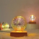 Contemporary Glass Table Lamp Global Lighting for Living Room