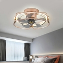 Flush Mount Fan Lighting Kid's Room Style Acrylic Flush Mount Ceiling Fan Light for Living Room