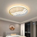 Flush-Mount Light Fixture Contemporary Style Acrylic Flush Mount Lamps for Living Room
