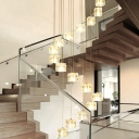 Glass Long Line Luxury Hanging Light Fixtures Individual Design Hanging Ceiling Lights