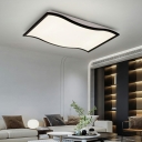 1 Light Contemporary Ceiling Light Geometric Acrylic Ceiling Fixture