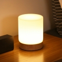Contemporary Glass and Wood Table Lamps Bedside Reading and Bedroom Lamps
