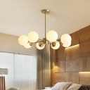 Globe Chandelier Lighting Fixtures Modern Suspension Light for Dinning Room