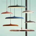 Contemporary Disc Hanging Pendant Lights Metal and Acrylic Hanging Pendant Light