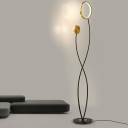 Minimalist Style Strip Floor Lamp Wrought Iron Floor Lamp for Living Room and Study