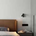 Metal Wall Mount Light Fixture Adjustable Modern Flush Mount Wall Sconce for Bedroom