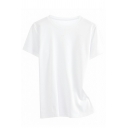 Casual Men Tee Top Pure Color Short Sleeves Round Neck Fitted T-Shirt