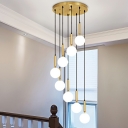 Villa Staircase Duplex Hanging Ceiling Lights Modern Luxury Muti Hanging Light Fixtures