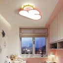 Contemporary Metal Ceiling Mounted Light Bedroom Flush Mount Light