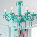 Contemporary E14 Chandelier Lights Crystal Chandelier for Bedroom
