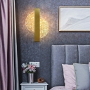 Metal Sconce Light Fixture with Acrylic Shade LED Wall Mounted Lighting for Bedroom