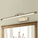 Postmodern Linear Wall Sconce Simple Style Metal Led Bathroom Vanity Lighting