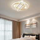 Metal Ceiling Light Fixture Led Flush Mount Ceiling Lights for Bedroom