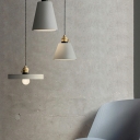 Nordic Postmodern Style Simple Single Chandelier Cement  Material Pendant Light