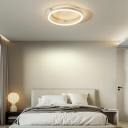 1 Light Circle Ceiling Light Contemporary Acrylic Shaded Ceiling Fixture for Bedroom