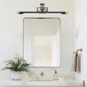 Modern Linear Wall Sconce Metallic Led Bathroom Vanity Lighting