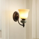 Glass Wall Light Sconces Modern Minimalism Flush Mount Wall Sconce for Living Room
