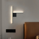 Modern Style Linear Wall Light Iron Wall Sconces for Living Room
