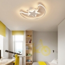 Kids Style Cartoon Star Ceiling Lamp Acrylic Bedroom Flushmount Ceiling Lamp