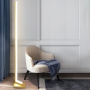 Modern Style Linear Floor Lamp 1 Light Acrylic Floor Lamp for Bedroom