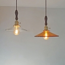 Glass Shade Pendant Light Fixture Single Bulb Modern Farmhouse Pendant Lighting