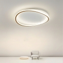 Nordic Minimalist Ceiling Light Creative Round LED Flush Mount Light for Bedroom