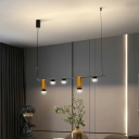 5-Light Island Ceiling Light Contemporary Style Geometric Shape Metal Pendant Chandelier