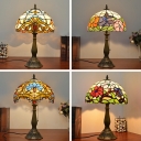 Tiffany Stained Glass Table Lamp Art Table Lamp for Reading Room