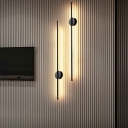 Modern Style Cylinder Wall Sconce Lights Metal 1-Light Wall Lighting Ideas in Black