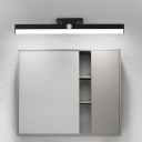 Industrial Linear Vanity Light Fixtures Metal Acrylic Led Vanity Light Strip