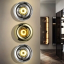 Designer Recessed Shape Surface Wall Sconce Metal Flush Mount Wall Sconce