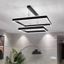 Multil-Pendant Light Modern Style Acrylic Hanging Ceiling Light for Living Room