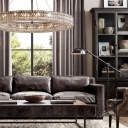 Modern Style Chandelier Lamp Crystal Chandelier Light Fixtures for Living Room Bedroom