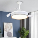 Modern Minimalist Ceiling Light  Nordic Style Acrylic Ceiling Fan Light for Living Room