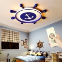Kids Creative Flush Light Rudder Shaped Flush Mount for Bedroom