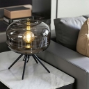 Glass Drum Night Table Lamps Modern Minimalism Nights and Lamp for Living Room