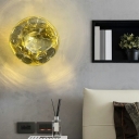Decorative Recessed Shape Surface Wall Sconce Metal Flush Mount Wall Sconce