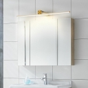 1 Light Vanity Lamp Metal Linear Wall Vanity Light for Bathroom