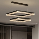 Multilayer Pendant Lighting Contemporary Style Acrylic Suspension Light for Living Room