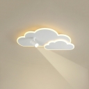 White Cloud-Like Flush Mount Light Fixture 4.7