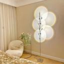 Modern Standing Lamps Living Room Iron Background Wall Projection Floor Lamp
