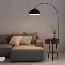 Contemporary Style Floor Lamp 1 Light Metal Floor Lamp with Drawer