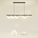 6-Light Island Lighting Contemporary Style Ball Shape Metal Ceiling Lights