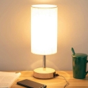 Modern Style Table Lamp 1 Light Cloth Shade Table Lamp for Bedroom